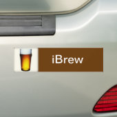 iBrew Ale Glass Bumpersticker (Op auto)