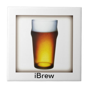 iBrew Ale Glass Tegeltje