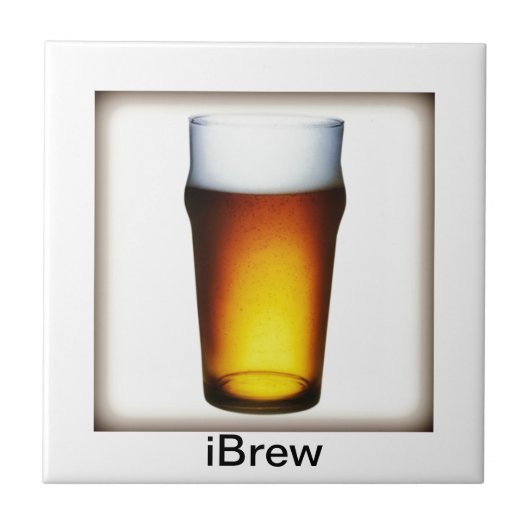 iBrew Ale Glass Tegeltje (Voorkant)