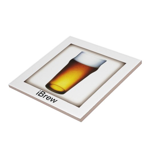 iBrew Ale Glass Tegeltje (Zijkant)