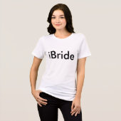 iBride Bruiden Huwelijksfeest Tri-Blend Shirt (Voorkant volledig)