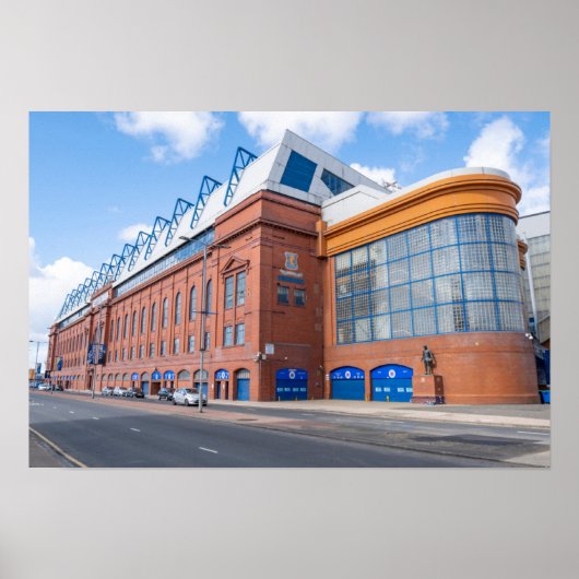 Ibrox Park Stadium Glasgow Rangers Scotland Poster (Voorkant)