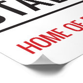 Ibrox Stadium Street Sign Poster (Hoek)