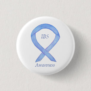 IBS Awareness Ribbon Periwinkle Guardian Pin Ronde Button 3,2 Cm