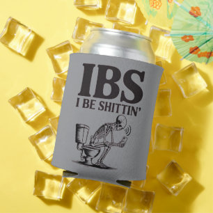 IBS: I Be Shittin' Humoristisch Skelet Badkamer Blikjeskoeler