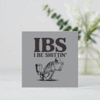 IBS: I Be Shittin' Humoristisch Skelet Badkamer 