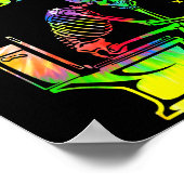 Ibs I Be Tin' Funny Skeleton Tie Dye  Poster (Hoek)