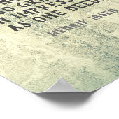 Ibsen Literary Inspirerend Quote typografie Poster (Hoek)