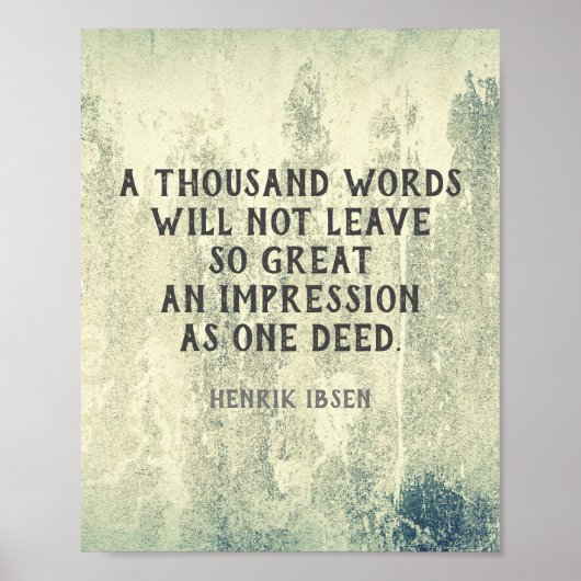 Ibsen Literary Inspirerend Quote typografie Poster (Voorkant)