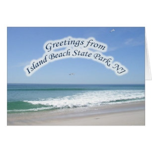IBSP Greeting Note Card Island Beach State Park NJ