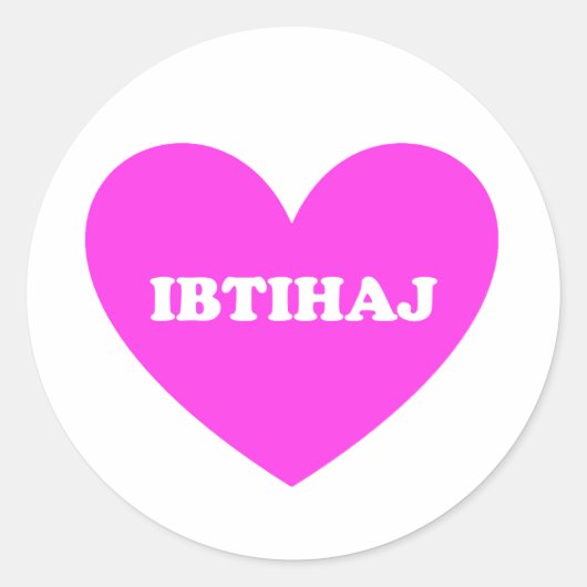 Ibtihaj Ronde Sticker (Voorkant)