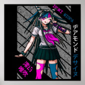 Ibuki Mioda Super DanganRonpa 2 Poster (Voorkant)