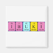 Ibuki periodieke lijstnaam magnet (Voorkant)