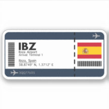 IBZ Ibiza Airport Boarding Pass - Spanje Reizen