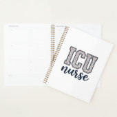IC-verpleegster bloemige varsity shirt ontwerp_1 Planner (Display)