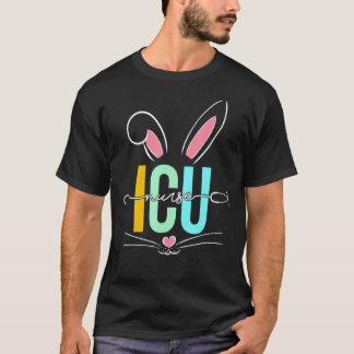 Ic-verpleegster Konijnenoren Stethoscoop Verpleegk T-shirt