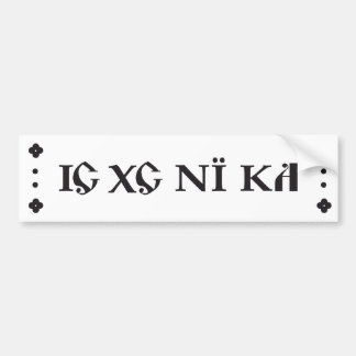 ic xc ni ka bumper sticker donkergrijs / zwart