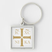 IC XC NI KA Orthodox Cross Christogram Sleutelhanger (Voorkant)