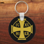 IC XC NIKA Christogram Jezus Christus Verkopers Sleutelhanger (Voorkant)