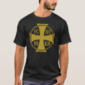 IC XC NIKA Christogram Jezus Christus Verkopers T-shirt (Voorkant)