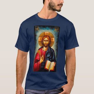 ic xc nika icon Jesus Christus de pentocrator orth T-shirt