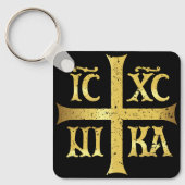 IC XC NIKA JEZUS CHRISTUS VEROVERT SLEUTELHANGER (Voorkant)