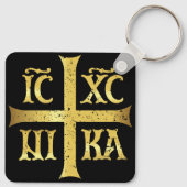 IC XC NIKA JEZUS CHRISTUS VEROVERT SLEUTELHANGER (Achterkant)
