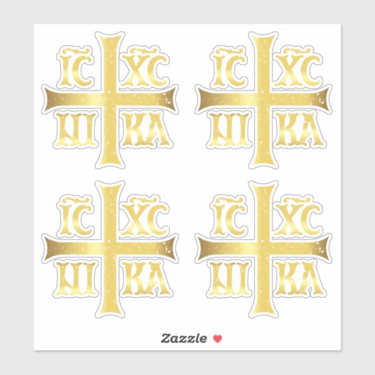 IC XC NIKA JEZUS CHRISTUS VEROVERT STICKER (Vel)