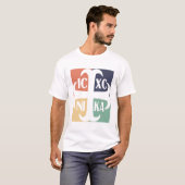 IC XC NIKA Kruis Kleurrijk Christogram Retro Gesch T-shirt (Voorkant volledig)