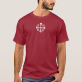 IC XC NIKA Kruis Maroon  T-shirt (Voorkant)