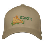iCache Geocacher Geborduurde Pet (Voorkant)