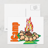 iCamp Camping Shirt Briefkaart (Voorkant / Achterkant)