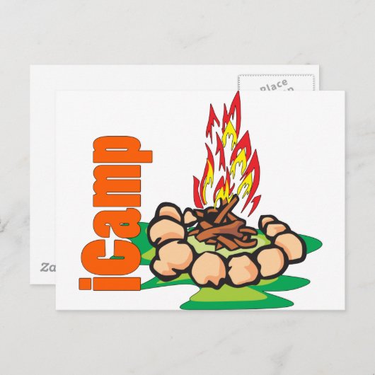 iCamp Camping Shirt Briefkaart (Voorkant / Achterkant)