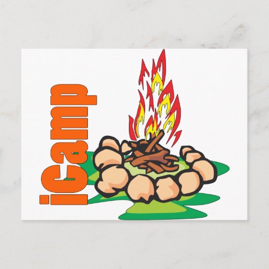 iCamp Camping Shirt Briefkaart (Voorkant)