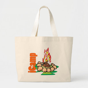 iCamp Camping Shirt Grote Tote Bag