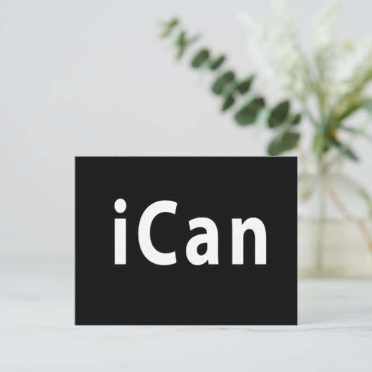iCan -  Briefkaart (Staand voorkant)