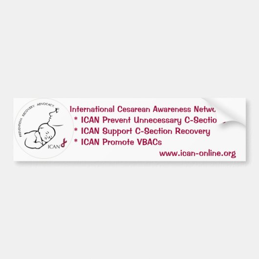 ICAN-Bumpersticker Bumpersticker (Voorkant)