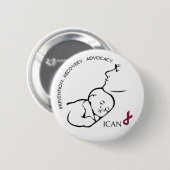 ICAN-toets Ronde Button 5,7 Cm (Voorkant /achterkant)