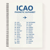 ICAO Spelling Alphabet – Pilot Lined Notebook Notitieboek (Voorkant)