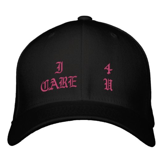 Icare360 'I Care 4 U' Cap Geborduurde Pet (Voorkant)
