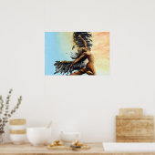Icarus aflopend poster (Keuken)