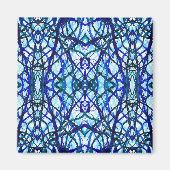 Icarus Blau Abstracte Alcohol Ink Kunst Magneet (Voorkant)