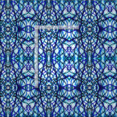 Icarus Blau Abstracte Alcohol Ink Kunst Stof (Delen)