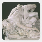 Icarus Falling, 1743 Vierkante Sticker (Voorkant)