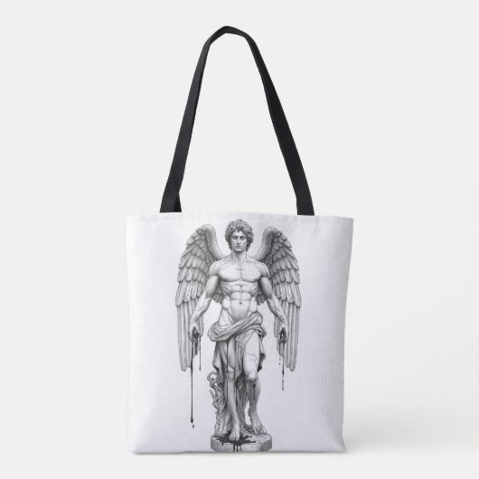 Icarus Greek Myth Line Art Tote Bag (Achterkant)