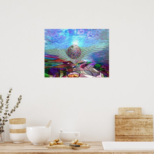 Icarus Rijzend Poster (Keuken)