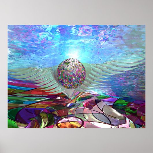 Icarus Rijzend Poster (Voorkant)