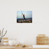 Icarus staalwerker tuigage Empire State Building 1 Poster (Keuken)