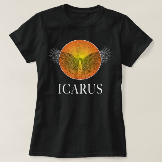 ICARUS SUN GRIEK MYTHOLOGY ANCIENT GRIEKENLAND GES T-SHIRT (Design voorkant)