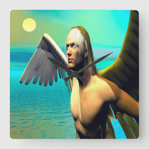 Icarus Vierkante Klok